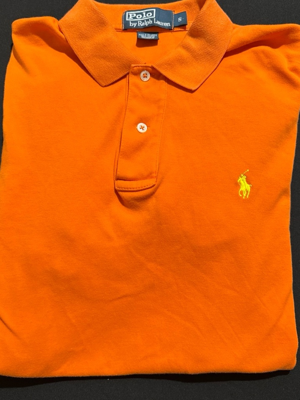 Polo by Ralph Lauren Orange Polo with Yellow Pony